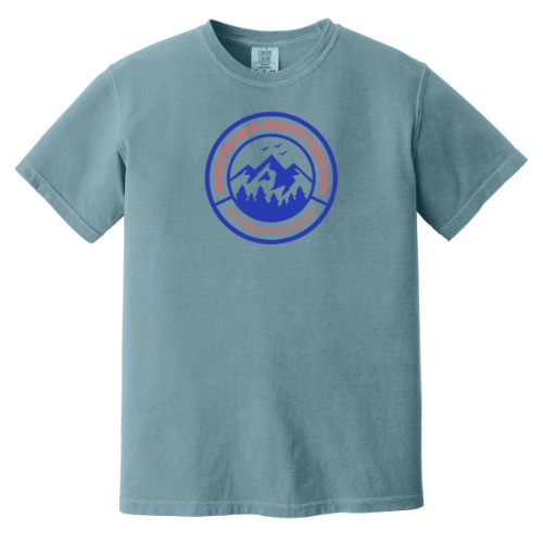 Comfort Color Peaks Landscape Tee Ice Blue